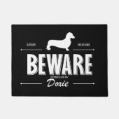 Paillasson Méfiez-vous de Doxie (lisse) (Devant)