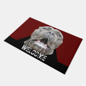 Paillasson Méfiez-vous du mat Mastiff de corso chien (Incliné)