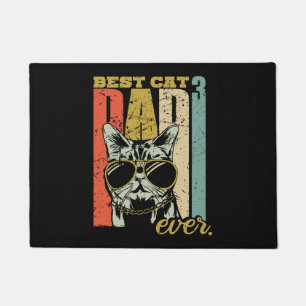 Paillasson Meilleur chat papa toujours trois chats triple cha