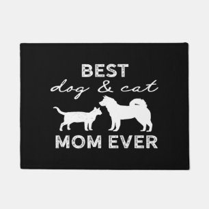 Paillasson Meilleur Chien Et Chat Maman Cadeau Cute Crazy Cha