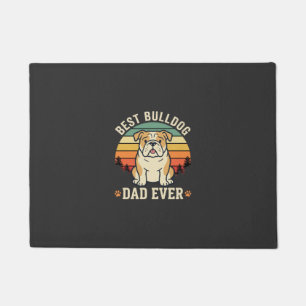 Paillasson Meilleur papa bouledogue de tous les temps vecteur