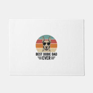 Paillasson Meilleur papa Dobie vintage Doberman T-shirt_1