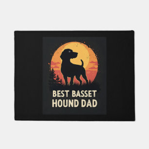 Paillasson Meilleur Père Chien - T-shirt Vintage Hound Basset