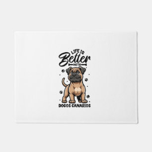 Paillasson Meilleure vie avec Dogo Canario