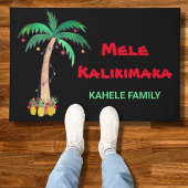 Paillasson Mele Kalikimaka Noël Ananas Nom de la paume
