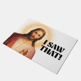 Paillasson Mème De Jésus Drôle J'Ai Vu Ça