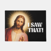 Paillasson Mème De Jésus Drôle J'Ai Vu Ça (Devant)