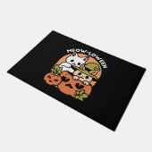 Paillasson Meow-Loween - Festive Halloween Conception de chat (Incliné)
