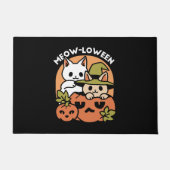 Paillasson Meow-Loween - Festive Halloween Conception de chat (Devant)