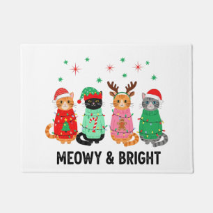 Paillasson Meowy Christmas Cat