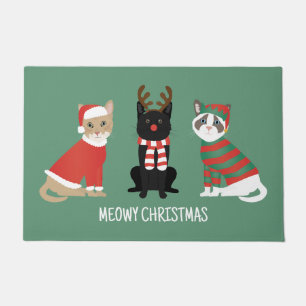 Paillasson Meowy Christmas Cats