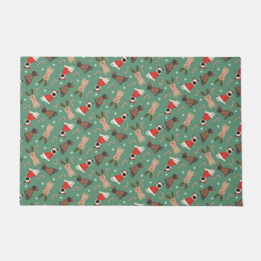 Paillasson Meowy Christmas Cats (Devant)