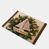 Paillasson Mer Côtière Tropicale & Salutations Plage Noël (Incliné)