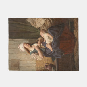 Paillasson Mère tenant son enfant (par Rudolf Jordan)