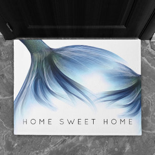 Paillasson Mermaid Glam Tail Dusty Ice Blue Home Sweet Home