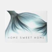 Paillasson Mermaid Luxe | Monnaie de mer Vert Maison douce (Devant)