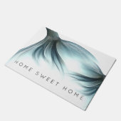 Paillasson Mermaid Luxe | Monnaie de mer Vert Maison douce (Incliné)