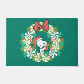 Paillasson Merry Christmas Peppermenthe Holiday Wreath (Devant)
