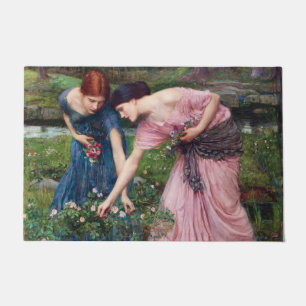 Paillasson Mesdames Picking Roses, John William Waterhouse