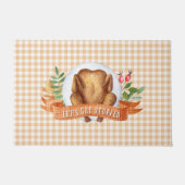 Paillasson Mettons-nous un peu bourrés Thanksgiving Turquie (Devant)