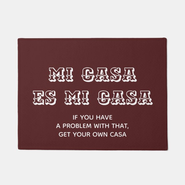 Paillasson Mi Casa es Mi Casa Welcome Mat (Devant)
