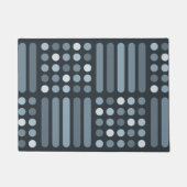 Paillasson Mi-siècle Circles modernes Lignes Ardoise (Devant)