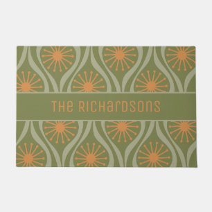 Paillasson Mi-Siècle Moderne Atomique gouttes Rétro Personnal