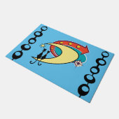 Paillasson Mi-siècle moderne Cool Chat Boomerang Moon Doormat (Incliné)