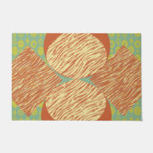 Paillasson Mi-siècle moderne géométrique (Devant)