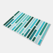 Paillasson Mi-Siècle Moderne Grilles Turquoise (Incliné)
