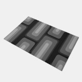 Paillasson Mi-Siècle Moderne Long Rectangles gris foncé (Incliné)