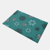 Paillasson Mi-Siècle Moderne Starburks Turquoise (Incliné)