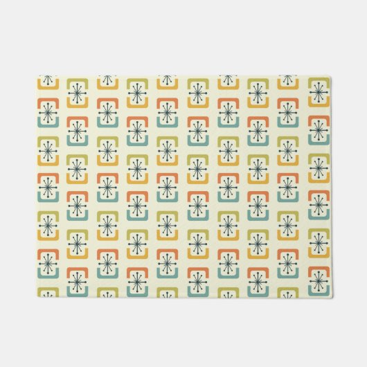 Paillasson Mi-Siècle Moderne Starburst Coques (Devant)