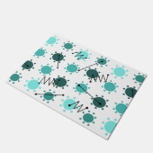 Paillasson Mi-siècle Moderne Sunshine Turquoise (Incliné)