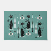 Paillasson Mid Century Atomic Kitty Noël ©studioxtine (Devant)