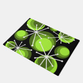 Paillasson Mid Century Circles Starburts Chartreuse (Incliné)