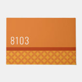 Paillasson Mid Century Modern House Adresse Années 70 (Devant)