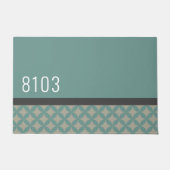 Paillasson Mid Century Modern House Adresse Années 70 (Devant)