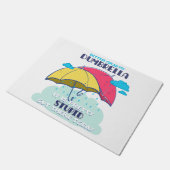 Paillasson Mieux Vaut Prendre Mon Parapluie C'Est Assez Stupi (Incliné)