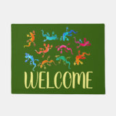 Paillasson mignon de lézard de geckos (Devant)