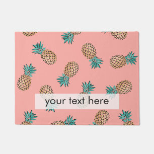 Paillasson mignon été tropical faux motif d'ananas