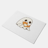 Paillasson Mignon fantôme et chat, T-shirt classique Hallowee (Incliné)