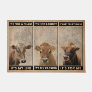 Paillasson Mignonne Bienvenue Vaches de lait mat, Drôle Vache