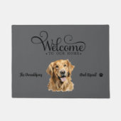Paillasson Mignonne Golden Retriever Chien (Devant)