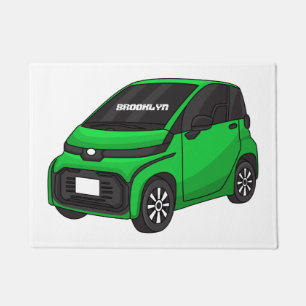 Paillasson Mignonne micro-voiture verte