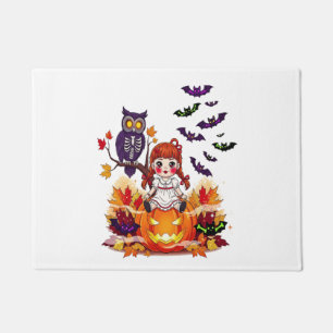 Paillasson Mignonne poupée Halloween hibou