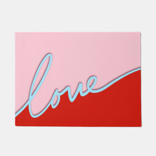 Paillasson Miniature Script Valentines Coir