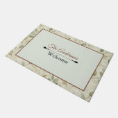 Paillasson Minimalist Art Doormat | Personalized Family Name (Incliné)