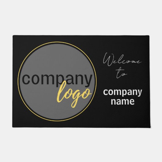 PAILLASSON MINIMALIST BUSINESS COMPANY LOGO ACCUEILLIR (Devant)