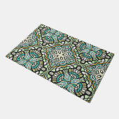 Paillasson Mint Vert Turquoise Hip Bohemian Bali Art Motif (Incliné)